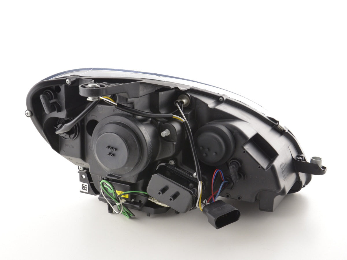 Scheinwerfer Set Daylight LED TFL-Optik Mercedes C-Klasse W204 07-10 schwarz Scheinwerfer Set Daylight LED TFL-Optik Mercedes C-Klasse W204 07-10 schwarz